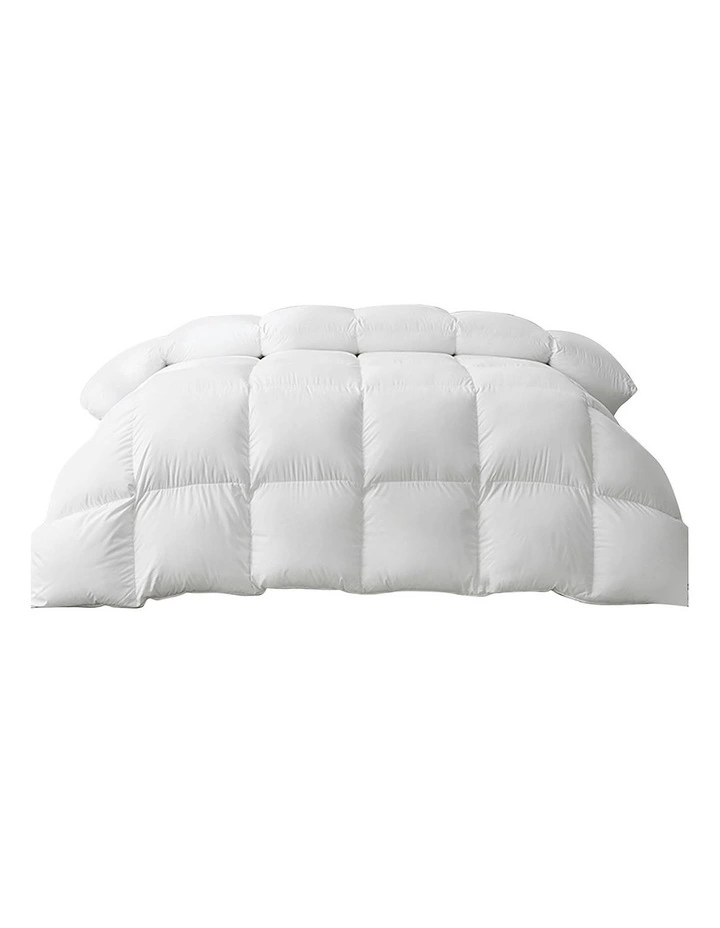 Goose Down 500GSM King Quilt Duck Blanket in White