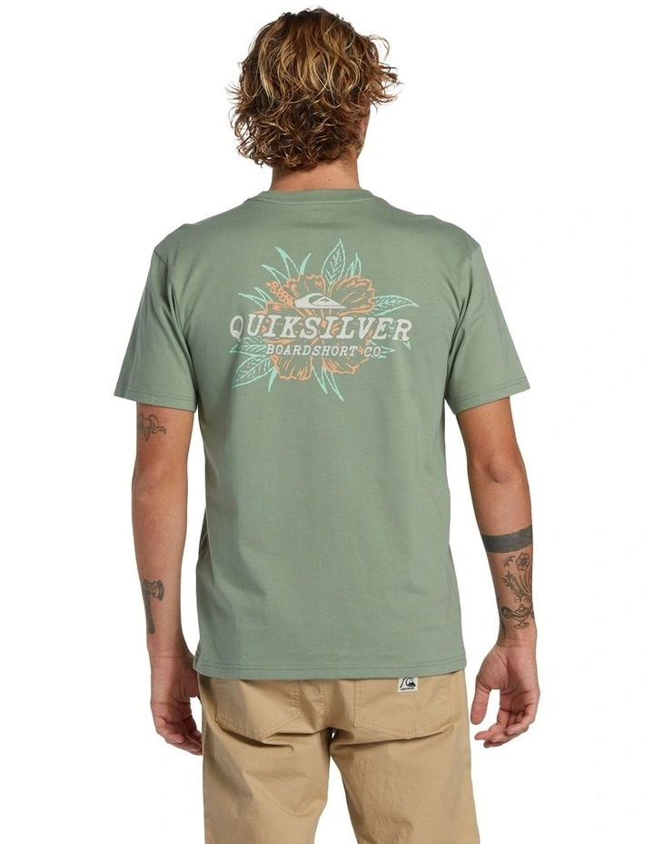 Hibiscus Short Sleeve T-Shirt in Sea Spray