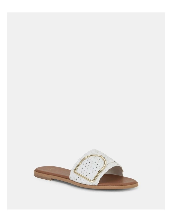 Rene Slide in White Plait
