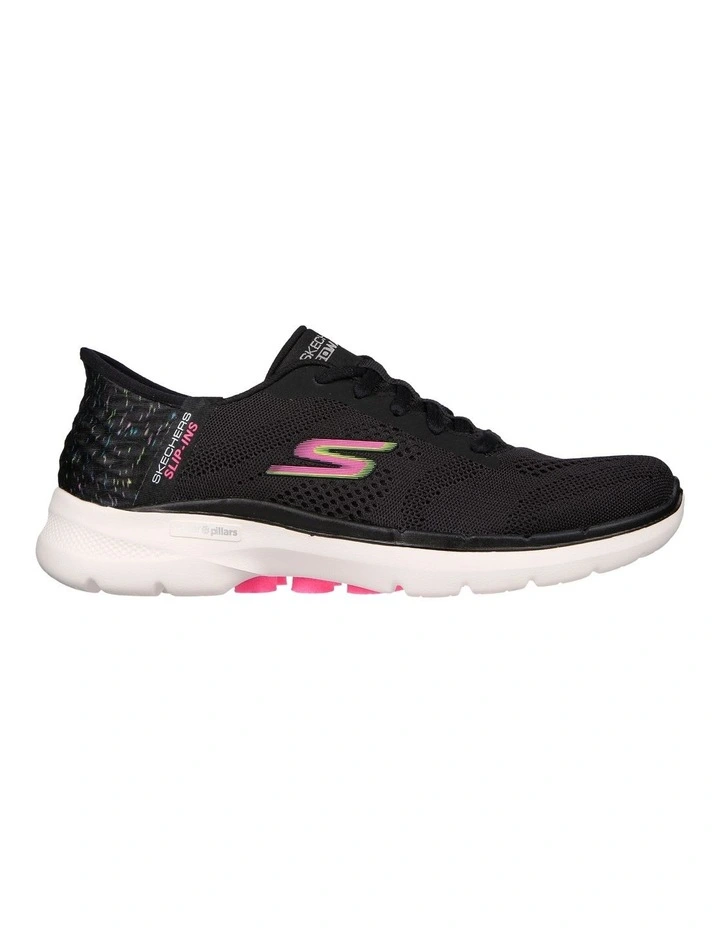 Slip-Ins GOwalk 6 Vivid Idea Sneaker in Black