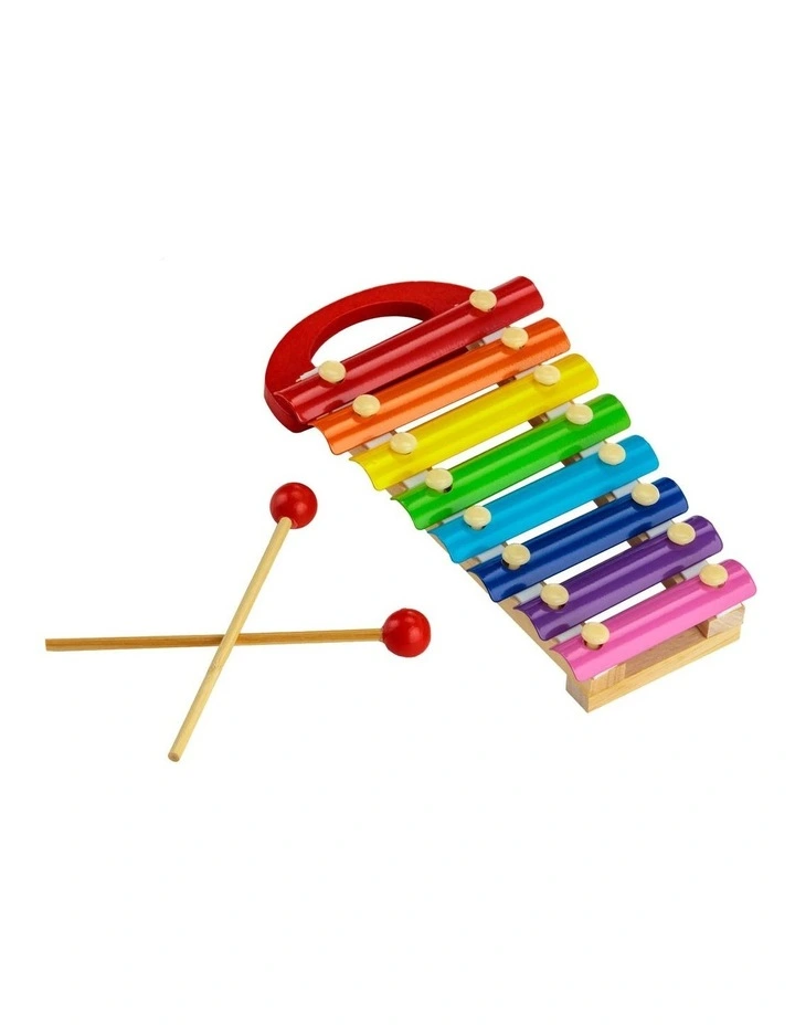 Colourful Musical Xylophone With Wooden Mallets
