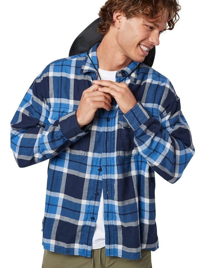 Flannel Shirt in Icy Blue