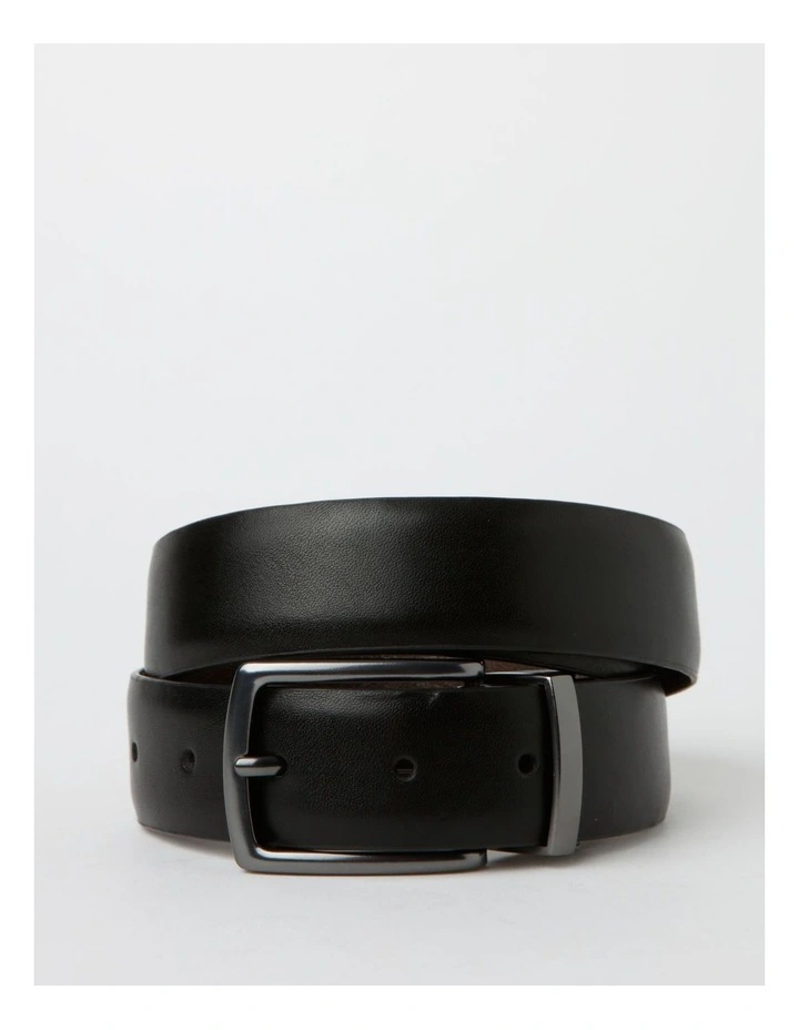 Pin Buckle Reversible Belt in Brown