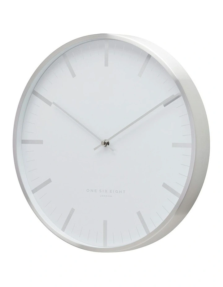 Jaz Silent Wall Clock 40cm in White