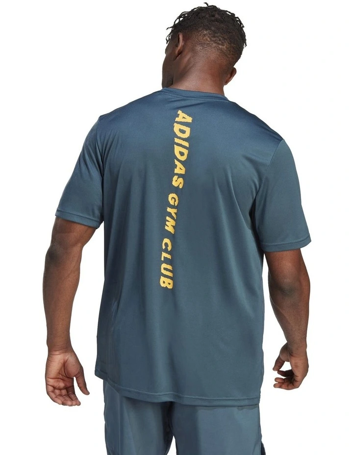 HIIT Slogan Training T-shirt in Blue