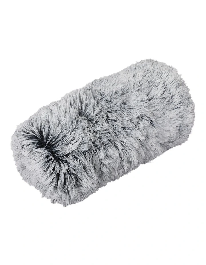 Plush Warm Soft Washable Replaceable Pet Bed Cover S in Grey