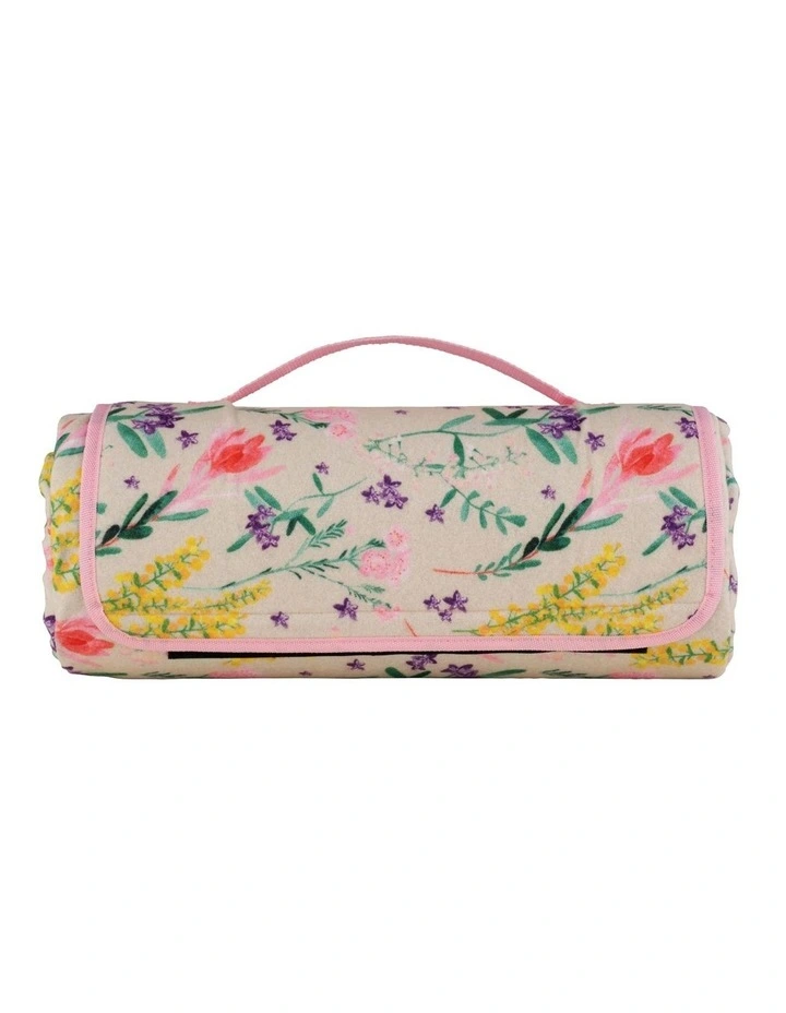 Wildflowers Folding Picnic Blanket 150x200cm in Multi