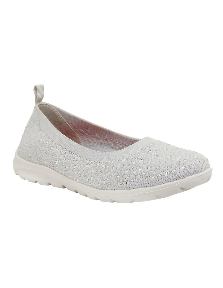 Patrice Light Grey Diamante Sneakers