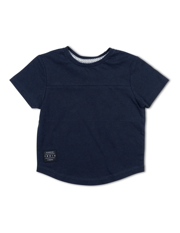 The Nation Tee (0-2 years) in Navy