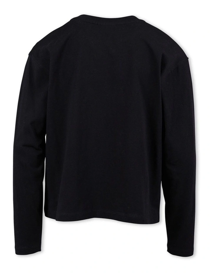 Sundream Long Sleeve Tee (8-16 Years) in Black