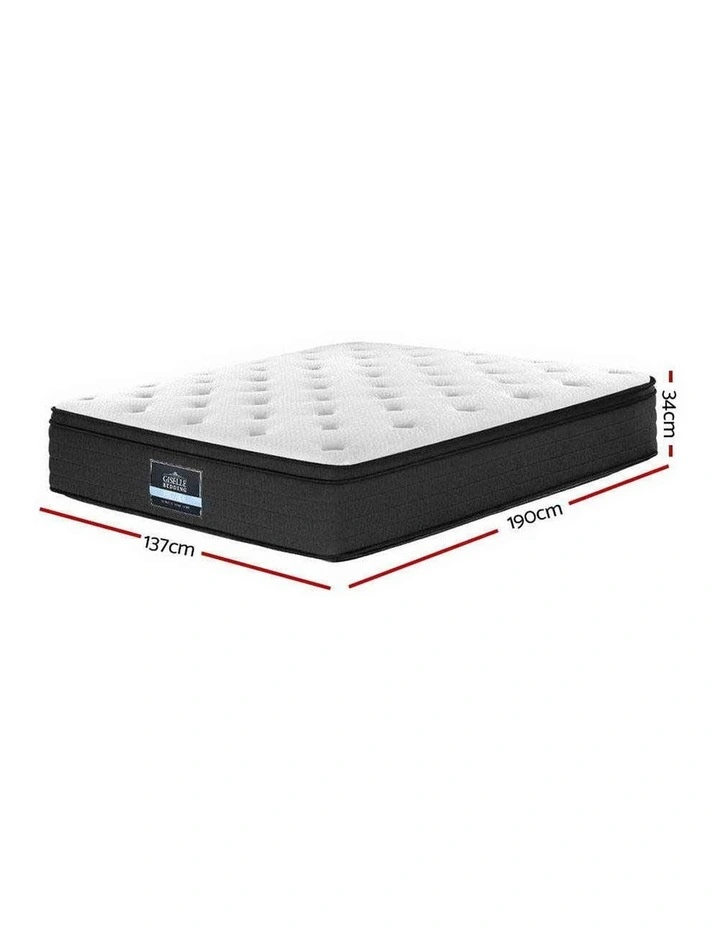 Double Mattress Bed 7 Zone Euro Top Pocket Spring Firm Foam