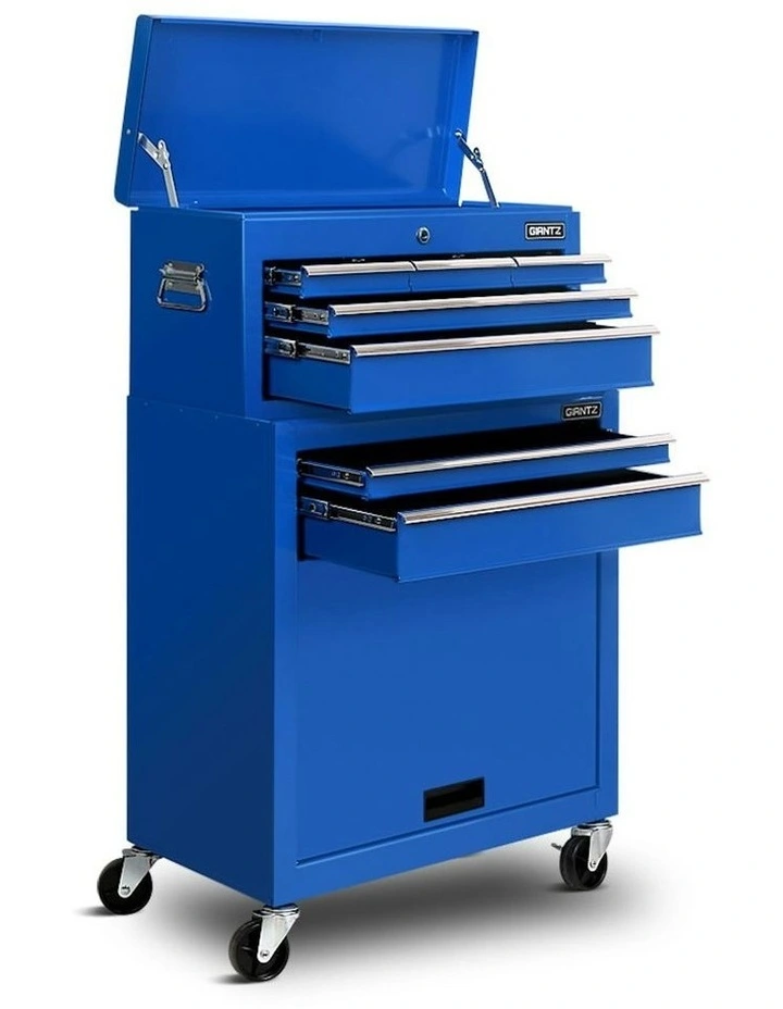 7 Drawer Trolley Toolbox in Blue