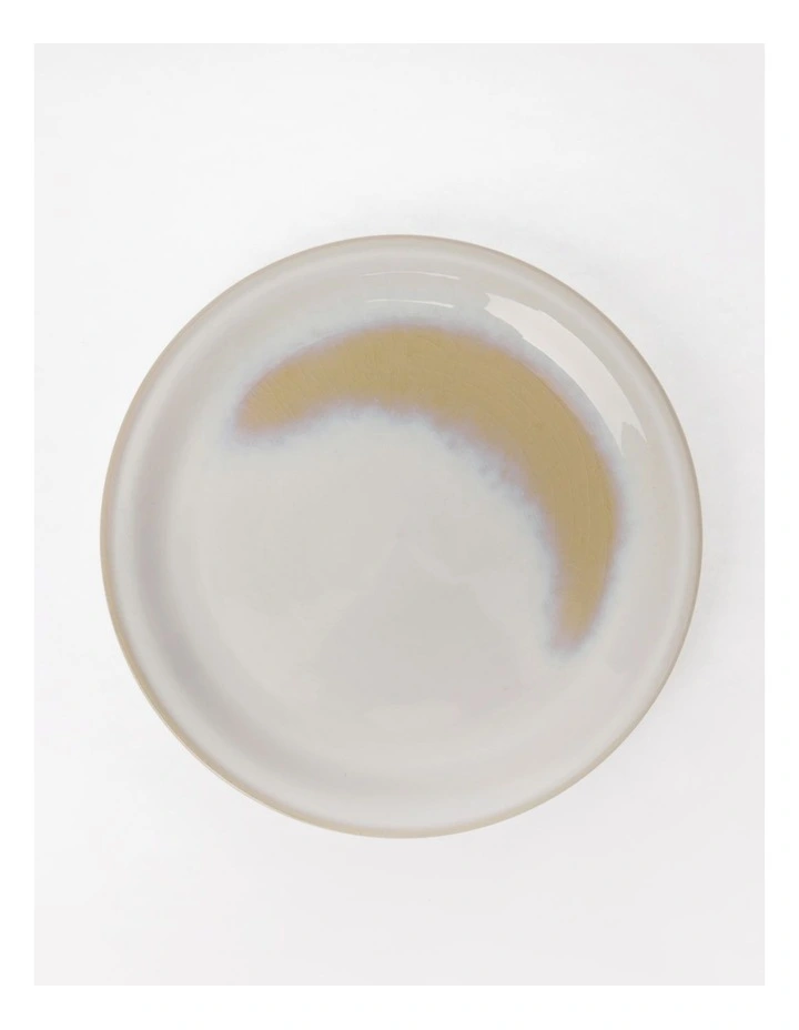 Moon White Dinner Plate Reactive Glaze