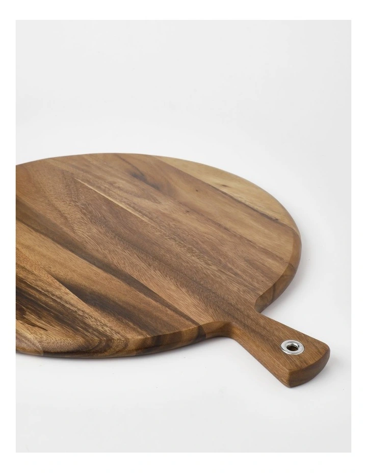 Classic Round Acacia Paddle Board Large in Natural
