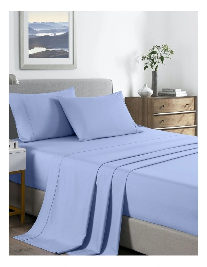 Bamboo Cooling Sheet Set in Light Blue