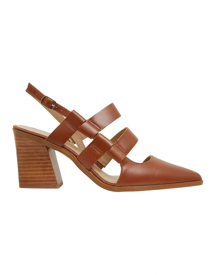Gloria Cognac Glove Heeled Shoes