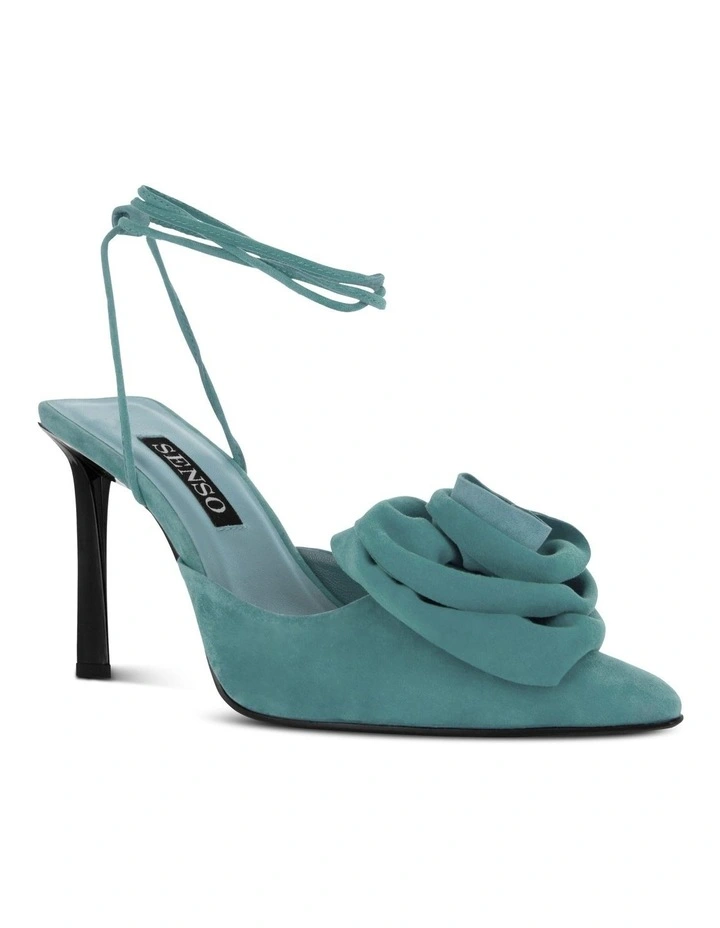 Ottilie Heeled Sandals in Powder