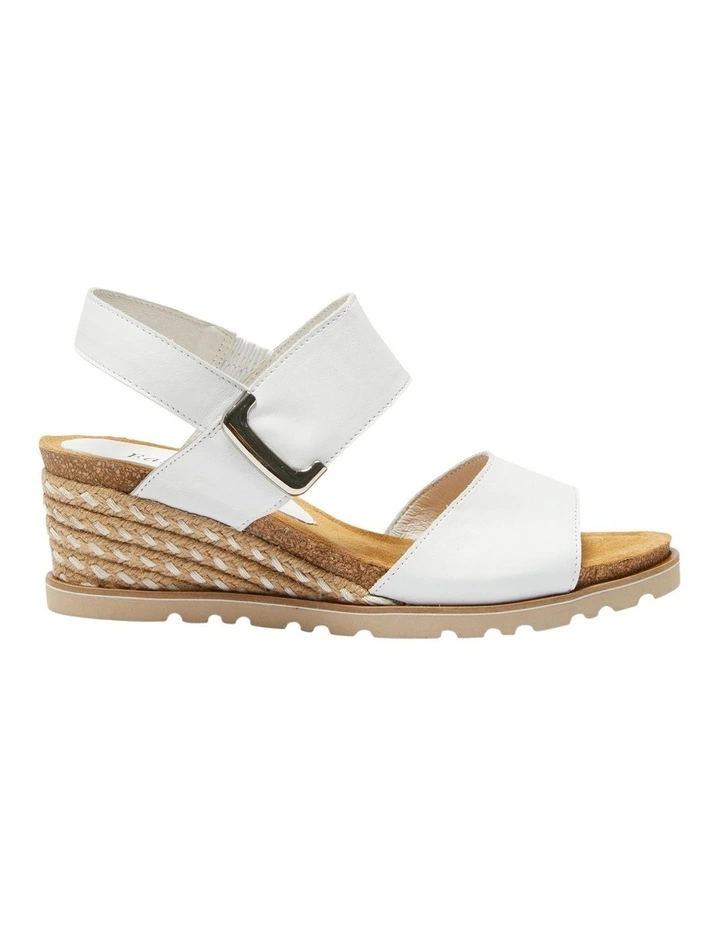 Terrace Sandals in White Leather