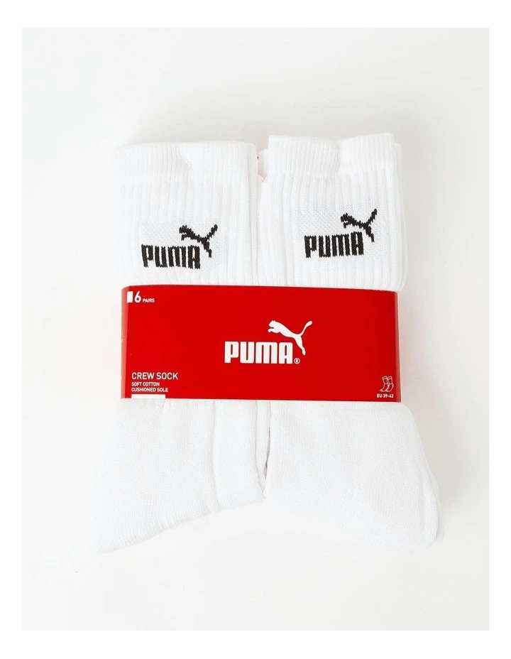 Sport Elements Crew Socks 6 Pack in White