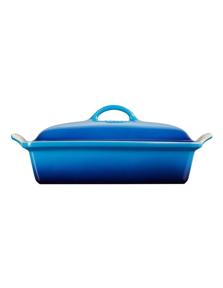 Heritage Covered Deep Dish 33cm in Azure Blue
