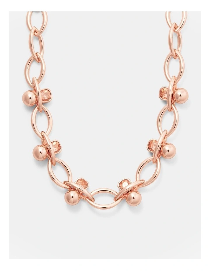 Descent Necklace in Rose Gold