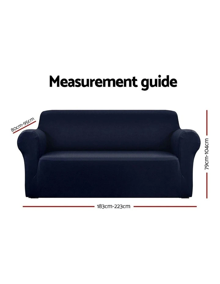 Sofa Cover Couch Covers 3 Seater Stretch in Navy