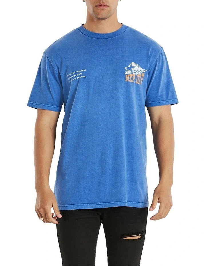 Finish Line Relaxed Tee in Blue