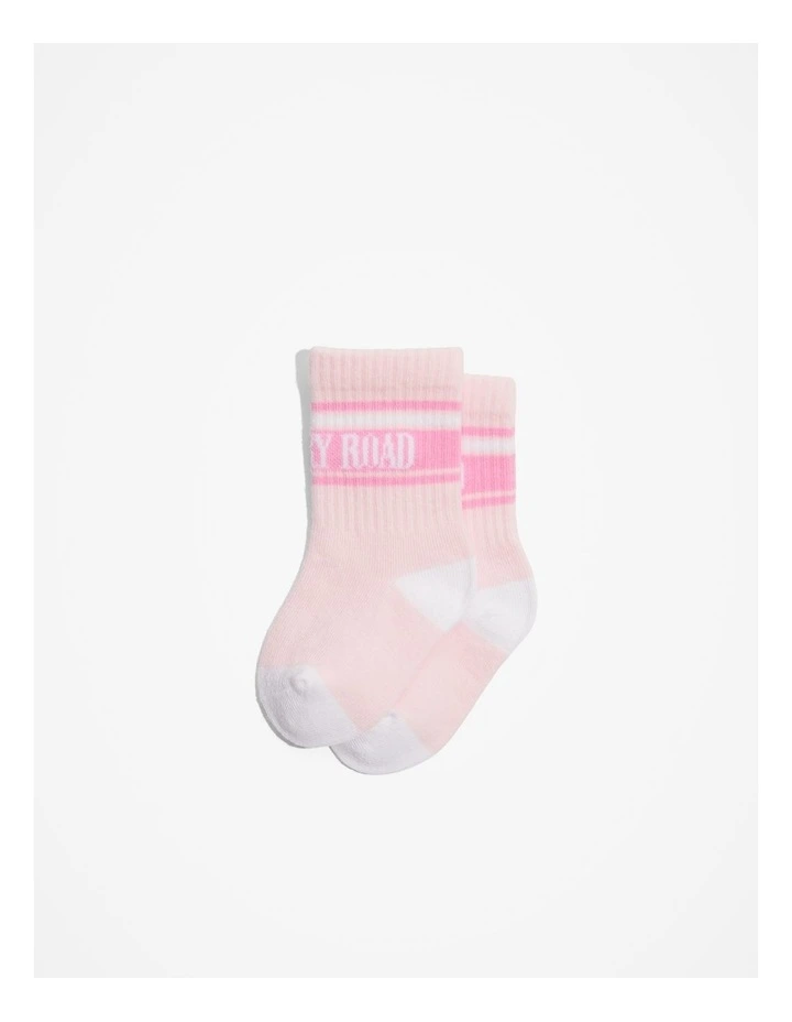 Unisex Heritage Sock in Pale Pink