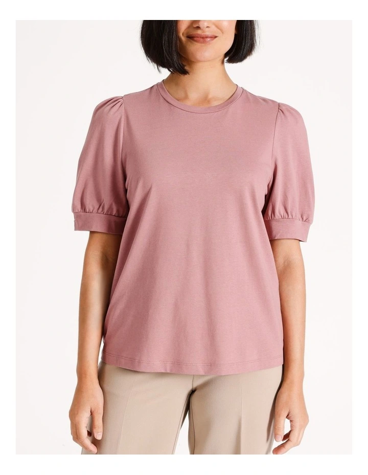 Kerry Organic Cotton Top in Nostalgia Rose