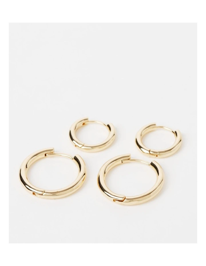 Click Hoop 2pk in Gold