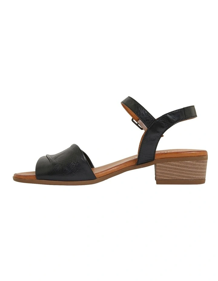 Maisy Sandals in Black Leather