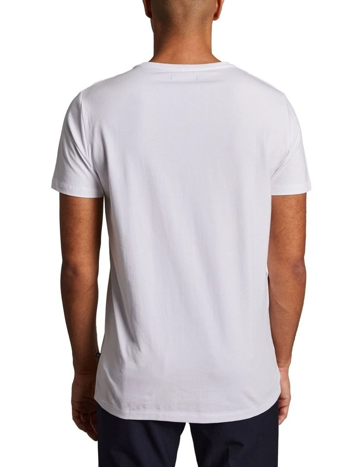 Cotton Stretch T-Shirt in White