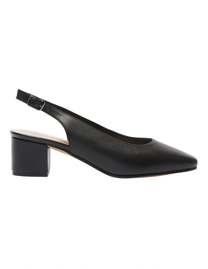 Garland Heeled Shoes in Black Glove