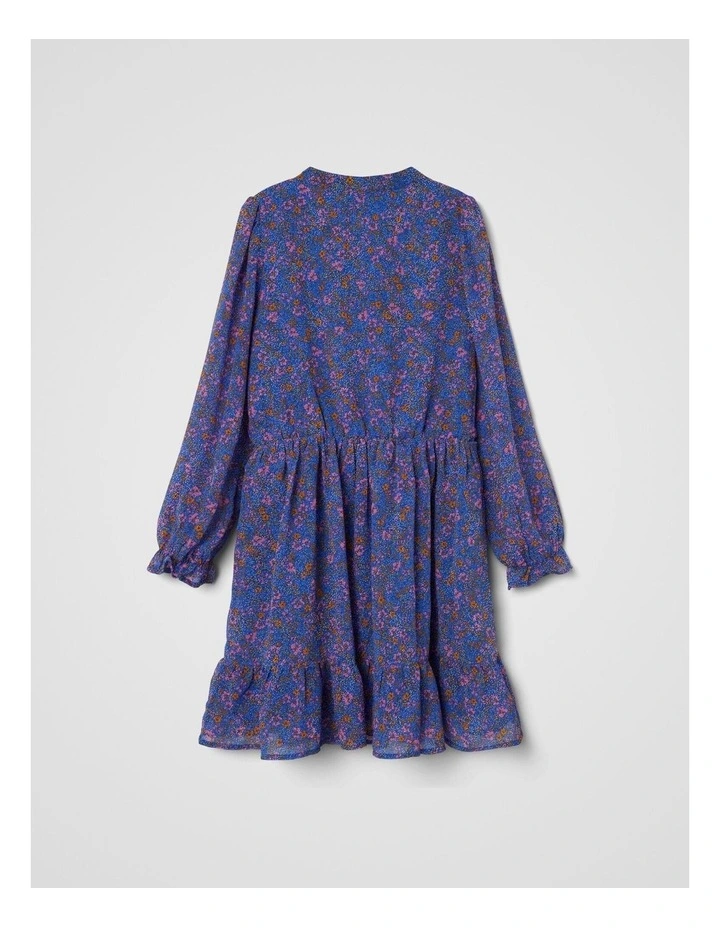 Lasigne Long Sleeve Dress in Dazzling Blue