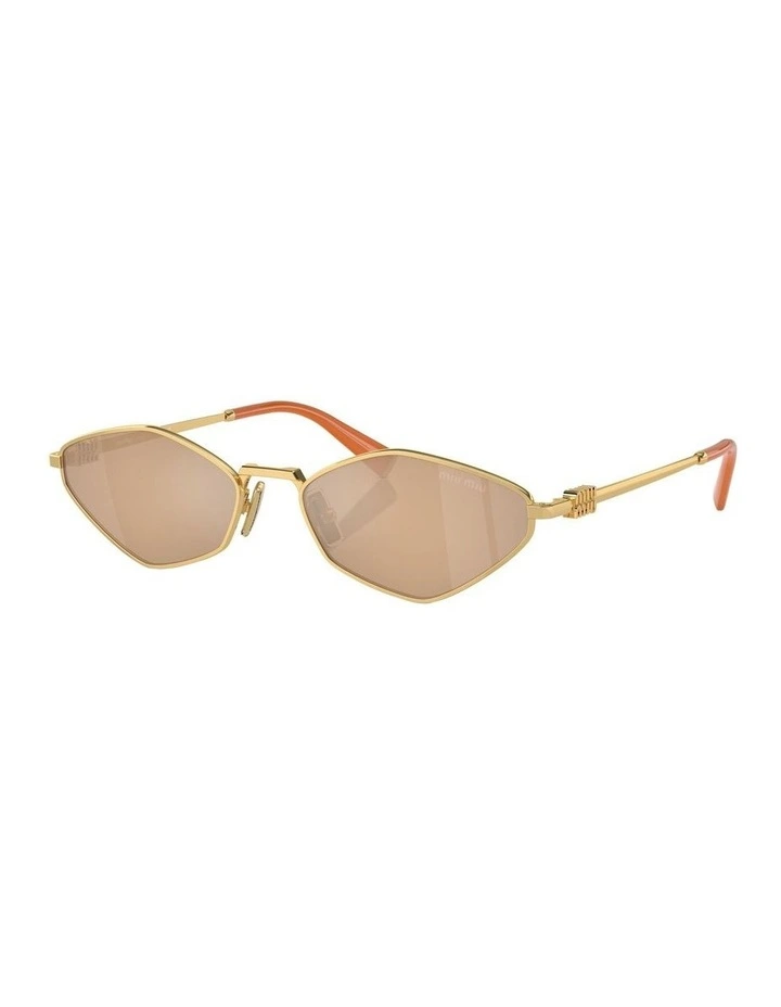 MU 56ZS Sunglasses in Gold