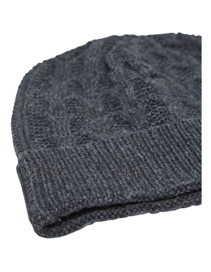 Felix Knit Beanie in Charcoal