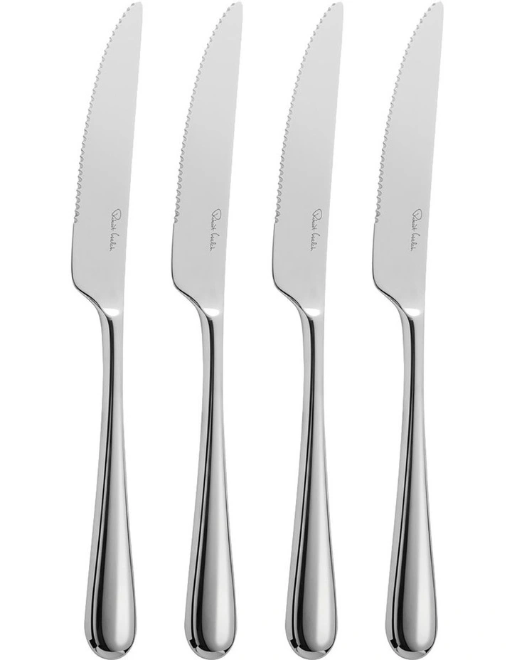 Kingham Set of 4 Steak Knives Silver