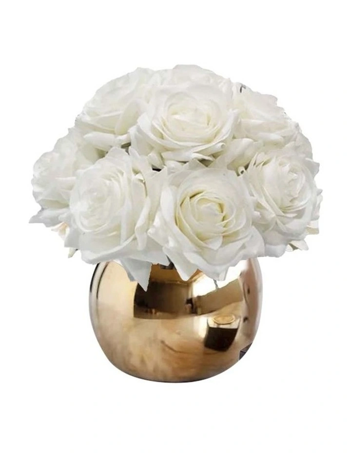 Natural Touch White 12 Alice Roses & Jasmine Magnolia Fragrance 50ml