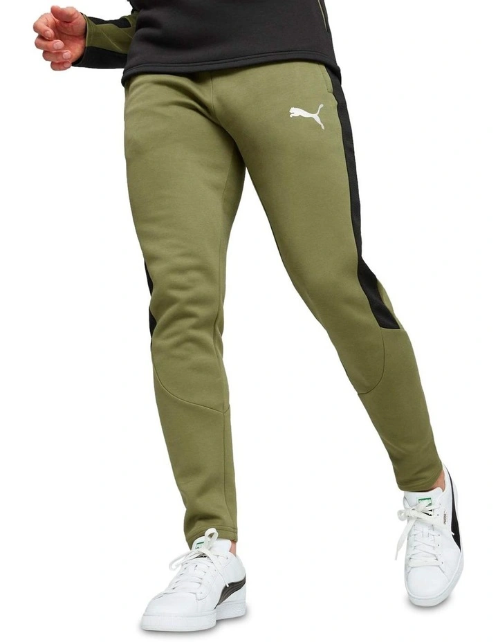 Evo Stripe Pants in Olive Green