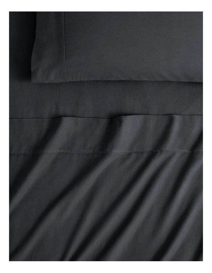 Flannelette Sheet Set in Carbon