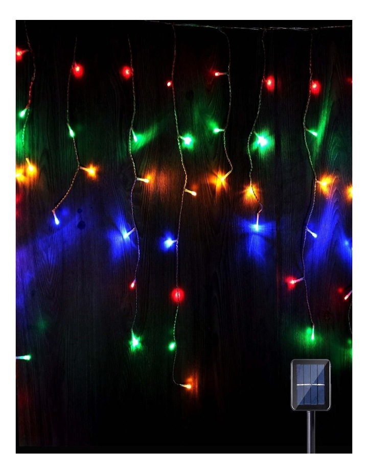 4 Colour Options Solar 480 LED Icicle Lights