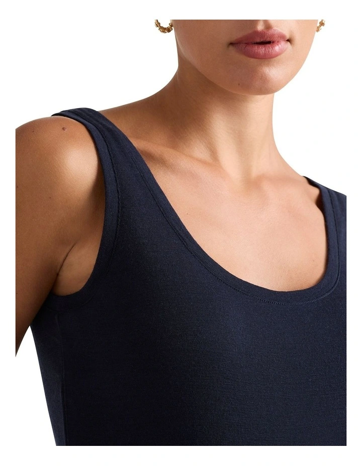 Marslie Babywool Tank in Midnight