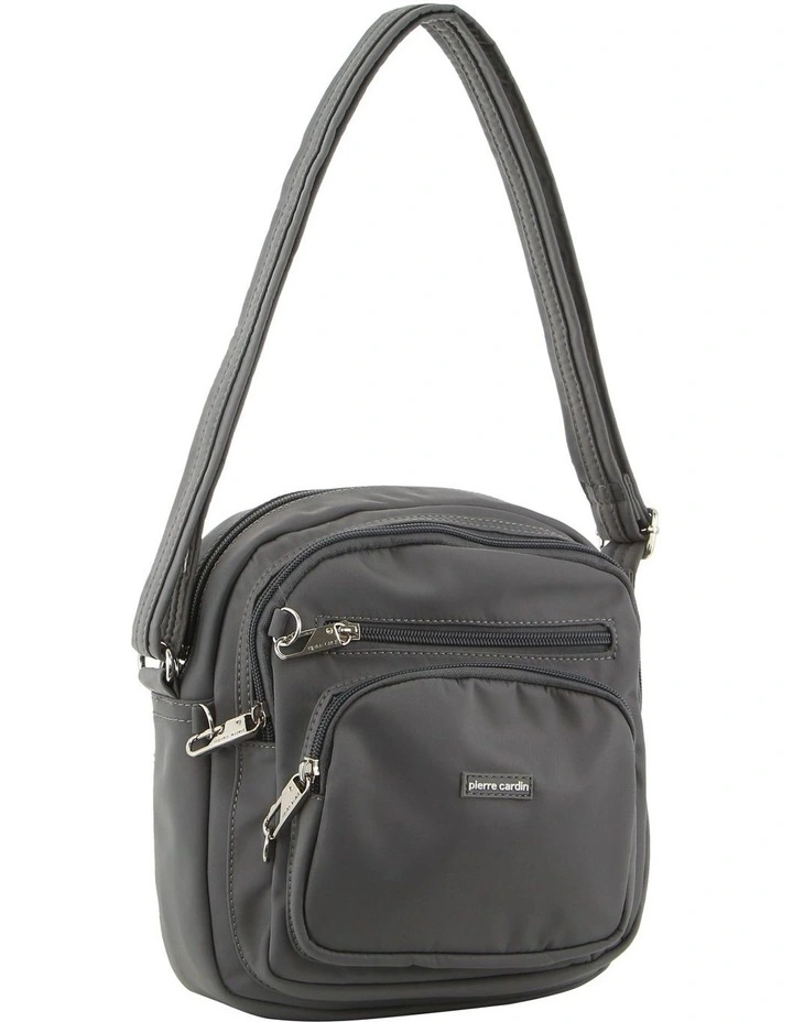 Anti-Theft Cross Body Bag in Grey