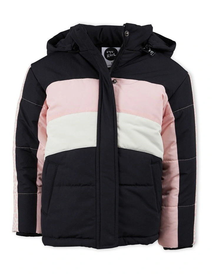 Base Panelled Puffer (3-7 Years) in Multi