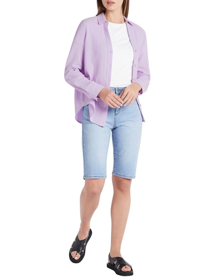 Irina Denim Short in Light Wash