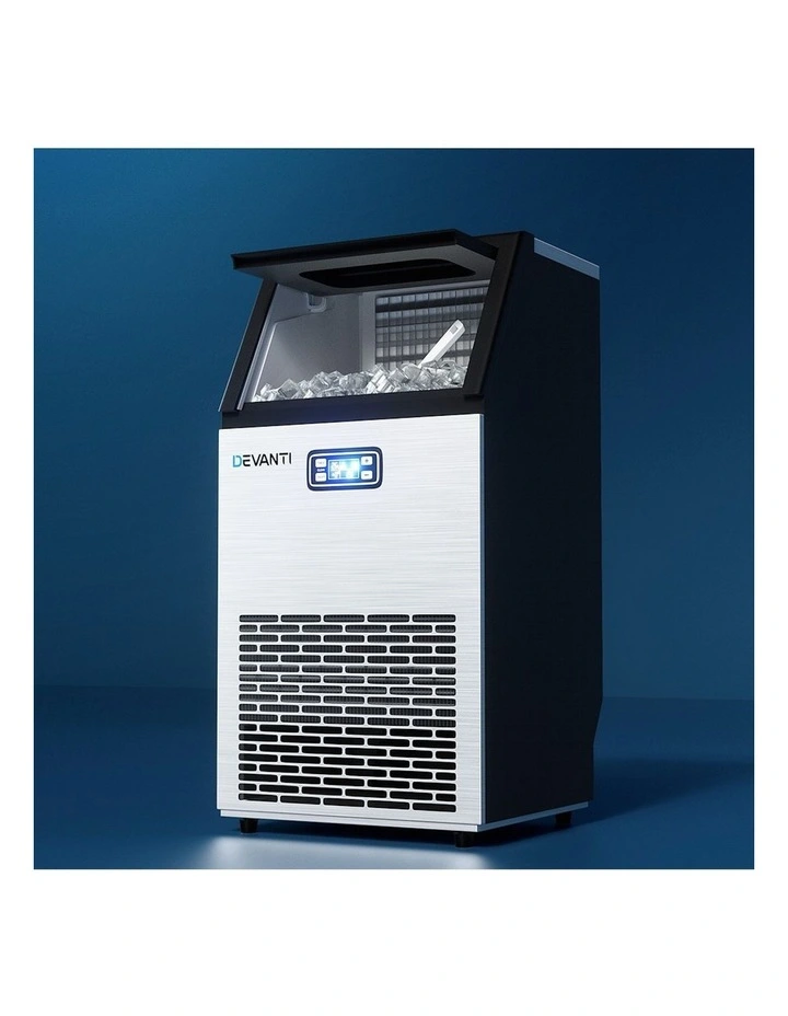 Commercial Ice Maker Cube Machine in Black/White