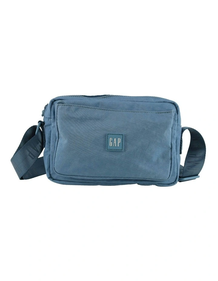 Nylon Cross-Body Bag in Blue