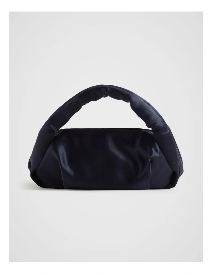 Satin Shoulder Bag in Midnight Sky