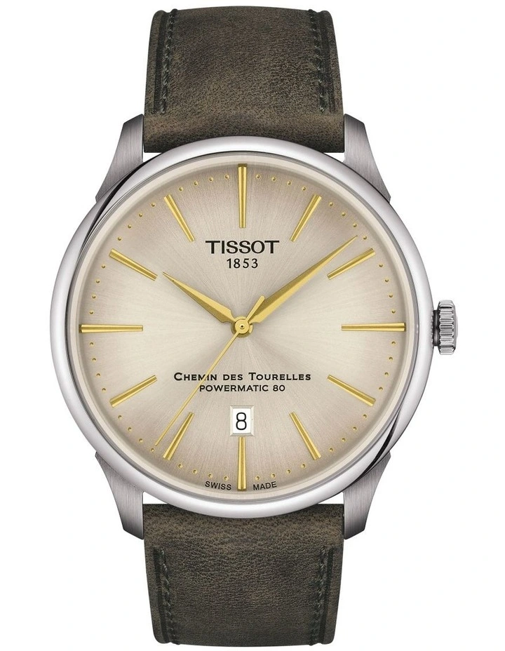 Chemin des Tourelles Powermatic 80 42mm T1394071626100 Watch in Ivory