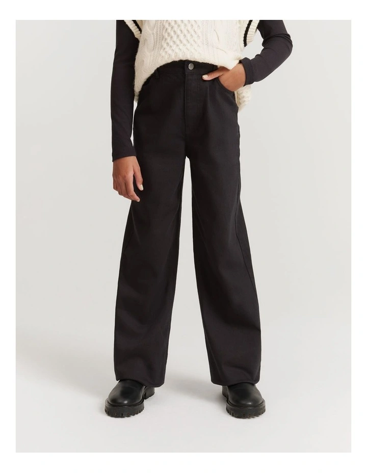 Teen Straight Cut Jean in Black